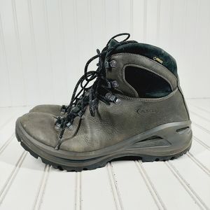 Aku Gore-Tex Lace Up Grey Leather Waterproof Vibram Hiking Boots A172